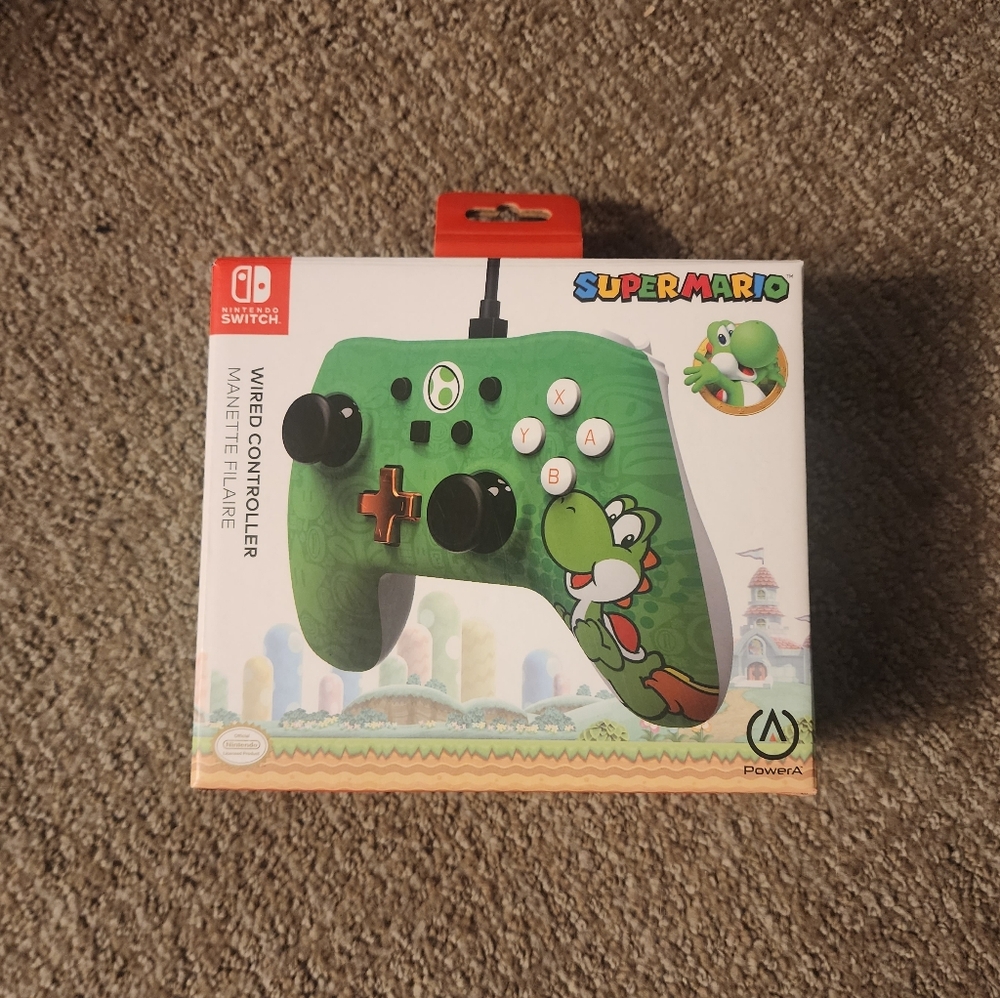Power A: Wired Controller for Nintendo Switch - Green Yoshi Edition